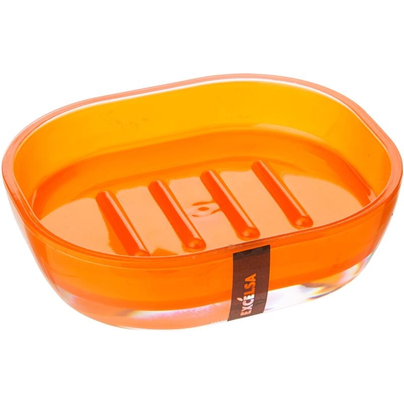 foto del prodotto linea bagno portasapone, arancione, 15.7 x 11 x 4 cm excelsa