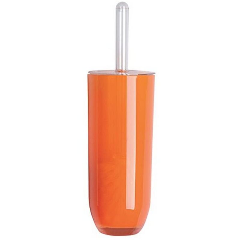 foto del prodotto linea bagno portascopino wc, plastica, arancio, 10.5 x 10.5 x 35 cm excelsa
