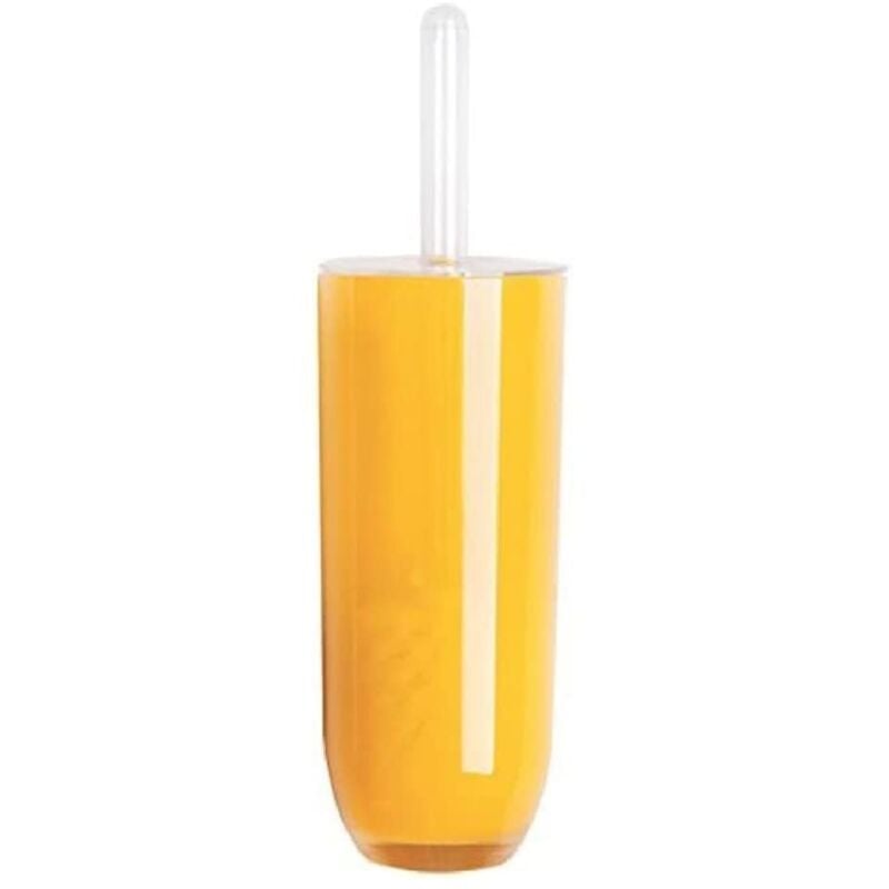 foto del prodotto linea bagno portascopino wc, plastica, giallo, 10.5 x 10.5 x 35 cm excelsa