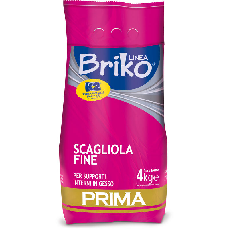 foto del prodotto linea briko scagliola fine da kg. 4. prezzo per 1 pezzo.