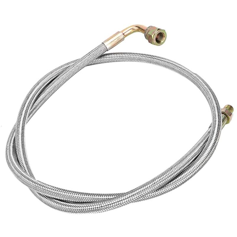 foto del prodotto linea olio, 1 8 npt intrecciata, linea di alimentazione olio turbo, 3an 36 pollici, turbocompressore e accessori, linea di alimentazione olio turbo
