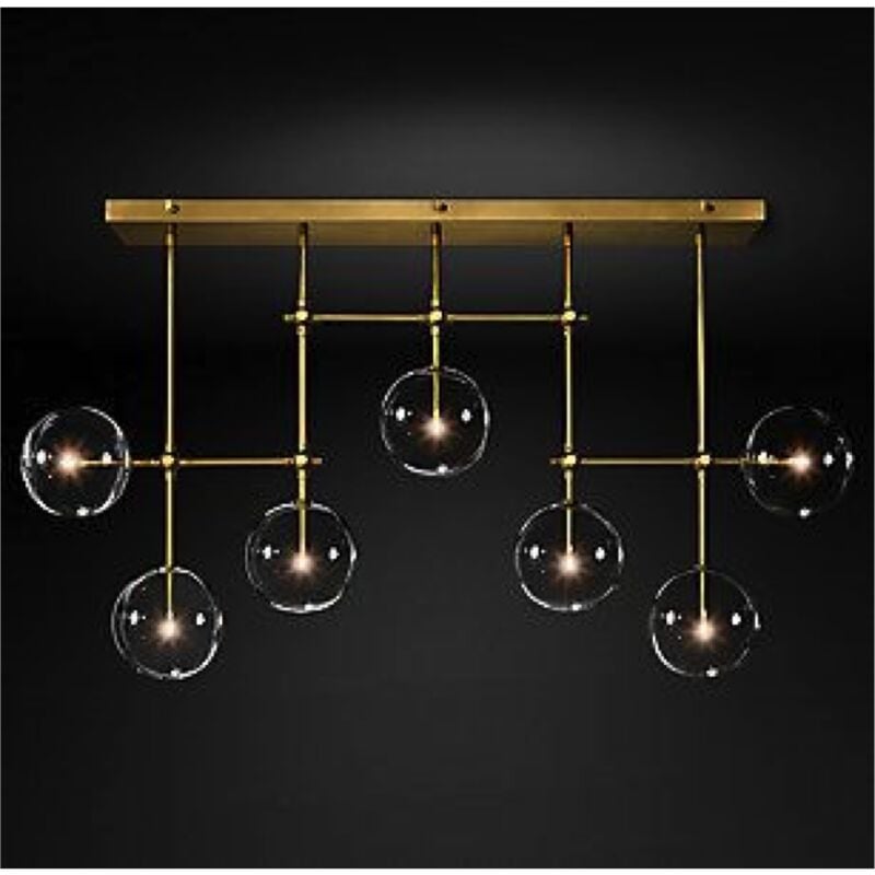 foto del prodotto linea orbit lampadario moderno lineare 120cm
