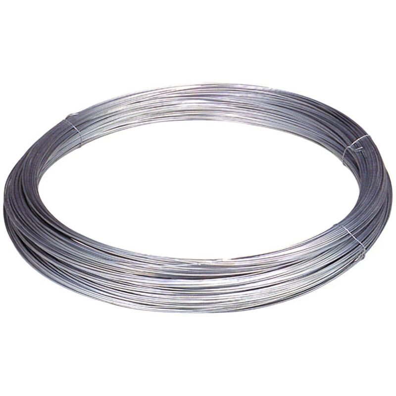 foto del prodotto linea profesional 01060007 rotolo di filo zincato 25 kg. n. 14 2,2 mm, grigio wolfpack
