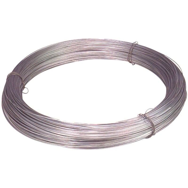 foto del prodotto linea profesional 01060062 rotolo di filo zincato da 5 kg. n. 13 2,0 mm, grigio wolfpack