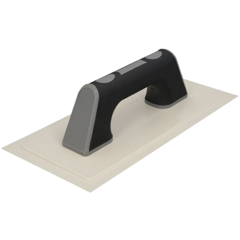 foto del prodotto linea profesional cazzuola cazzuola con impugnatura di bordo flessibile in plastica abs. stucco speciale. base 280x140 mm. impugnatura leggera ed