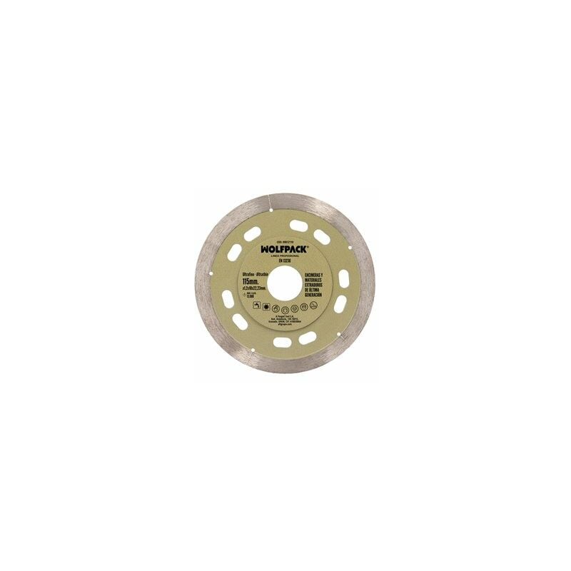 foto del prodotto linea profesional disco diamantato 115 mm. materiali de di ultima generazione. segmento de 10 mm. wolfpack