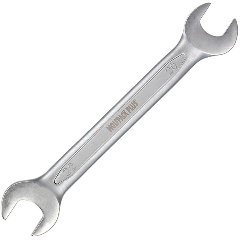 foto del prodotto linea profesional doppia chiave aperta pi acciaio al cromo vanadio 20x22 din 3110. chiave doppia aperta, chiave doppia aperta wolfpack