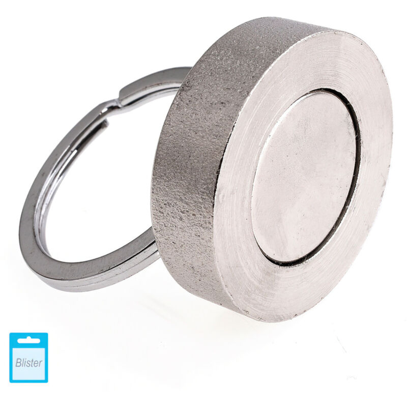 foto del prodotto linea profesional magnete al neodimio rotondo 3 cm con anello wolfpack