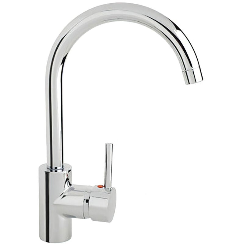 foto del prodotto linea profesional miscelatore monocomando flow line lavello a bocca alta con cartuccia ceramica 40 mm. wolfpack