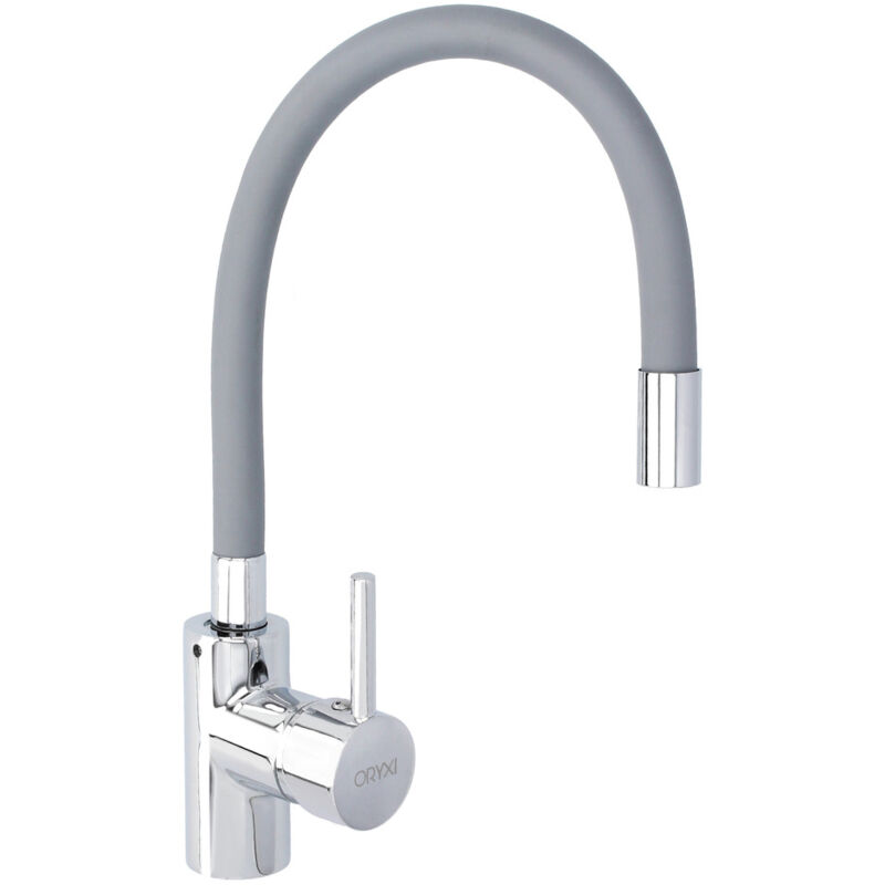 foto del prodotto linea profesional miscelatore monocomando per lavello con bocca alta, miscelatore per cucina con bocca alta.cartuccia ceramica 35 mm. wolfpack