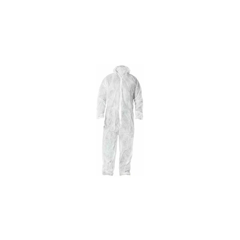 foto del prodotto linea profesional polipropilene tuta monouso white l . wolfpack