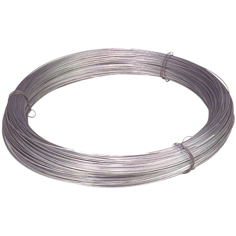 foto del prodotto linea profesional rotolo di filo zincato 5 kg. n. 6 1,1 mm. wolfpack