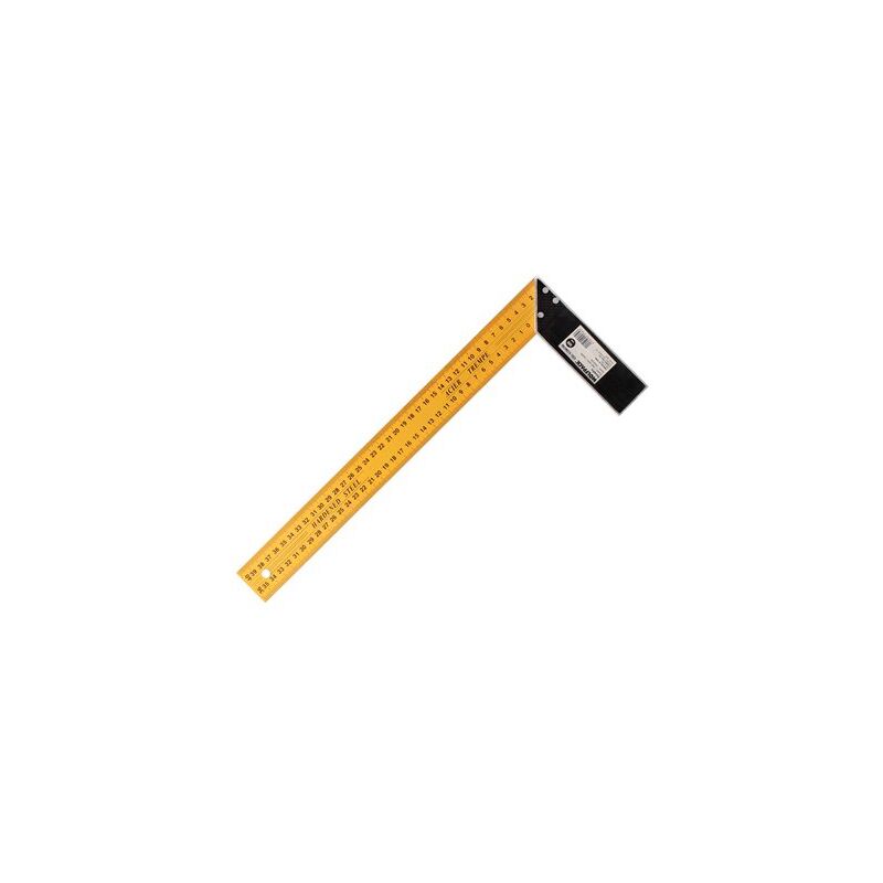 foto del prodotto linea profesional squadra metallica 400 mm. squadra da falegname, squadra da costruzione, wolfpack