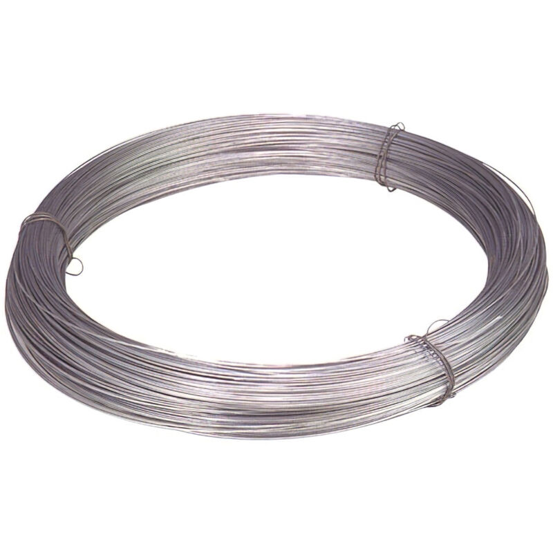 foto del prodotto linea professional 01060060 rotolo di filo zincato da 5 kg. n. 12 1,8 mm, grigio wolfpack