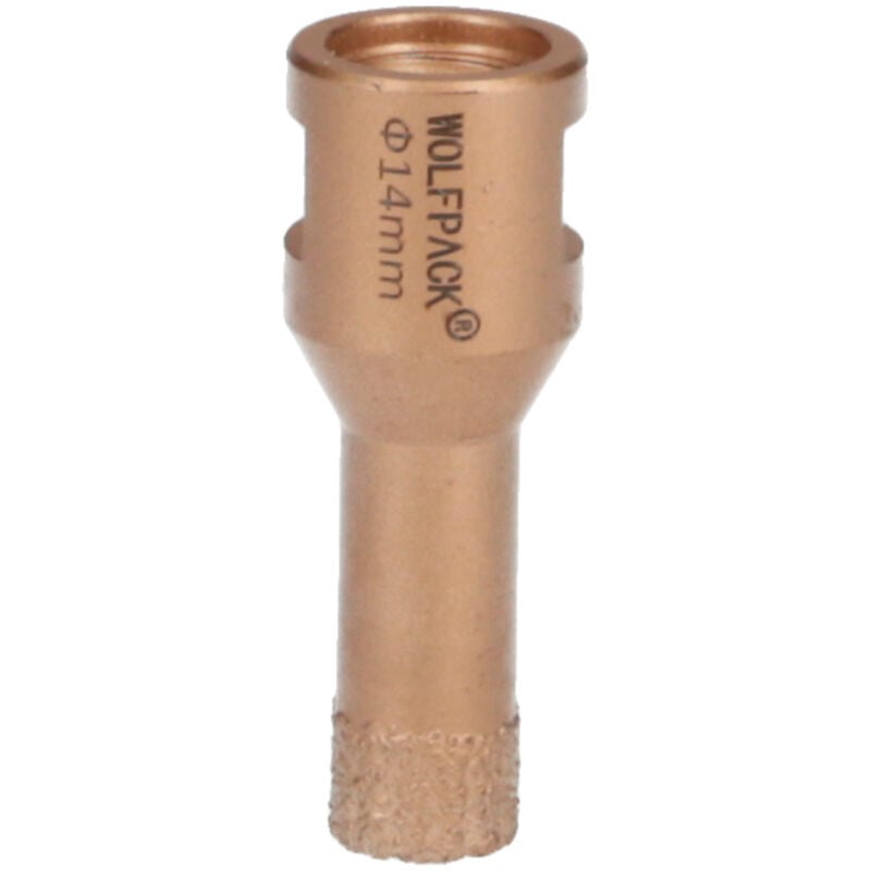 foto del prodotto linea professional corona diamantata per smerigliatrice 14 mm. attacco filettato m14. taglio dry wolfpack