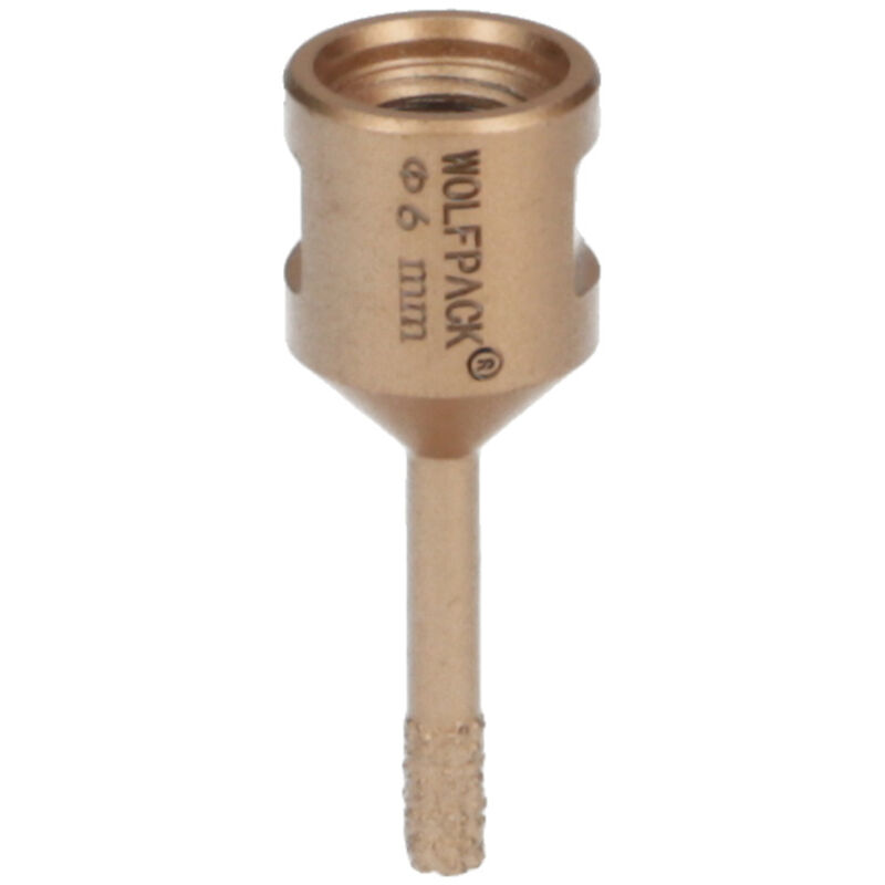 foto del prodotto linea professional corona diamantata per smerigliatrice 6 mm. attacco filettato m14. taglio dry wolfpack