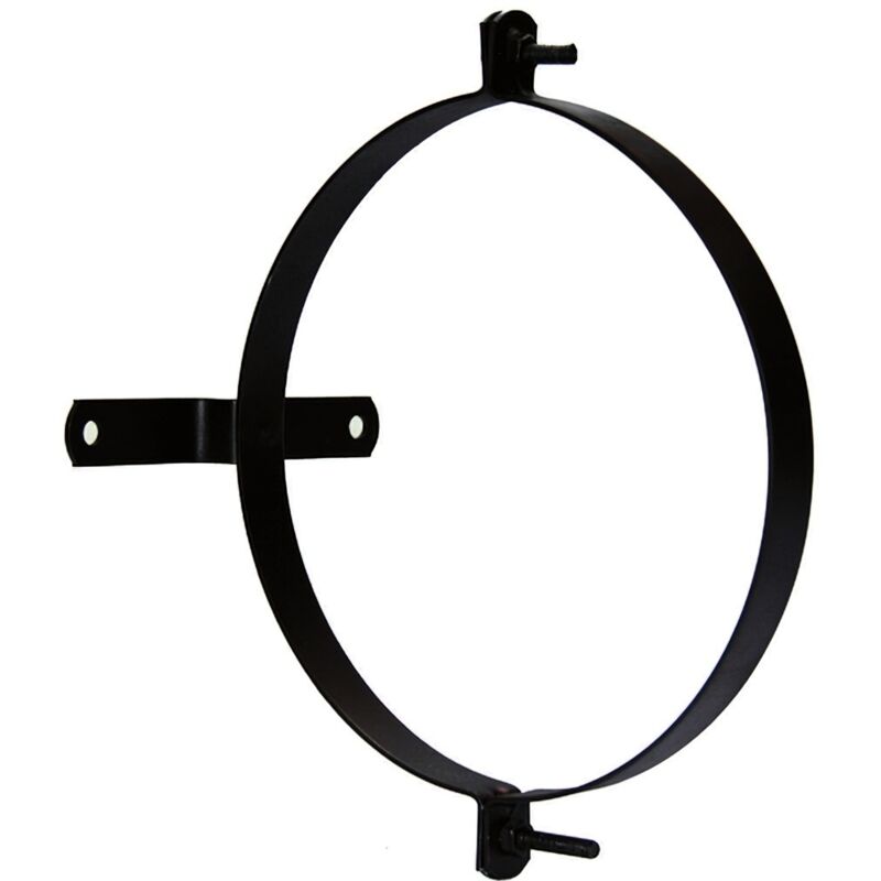 foto del prodotto linea professional morsetto per tubo stufa vetrificato con supporto 120 mm 2 pz. wolfpack