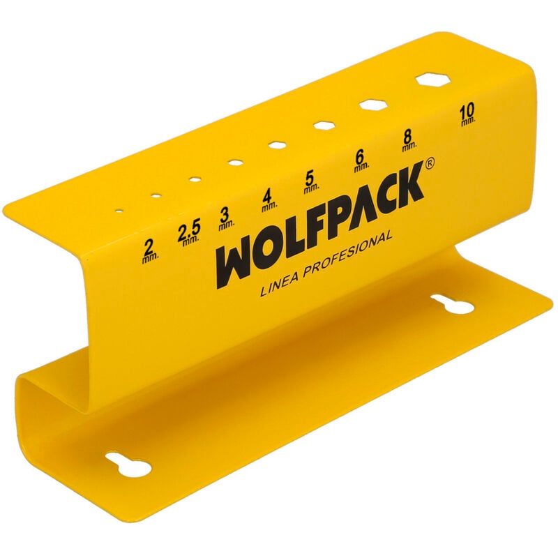 foto del prodotto linea professional portachiavi a brugola con impugnatura a t e capacit di 8 chiavi, organizer per chiavi a brugola wolfpack