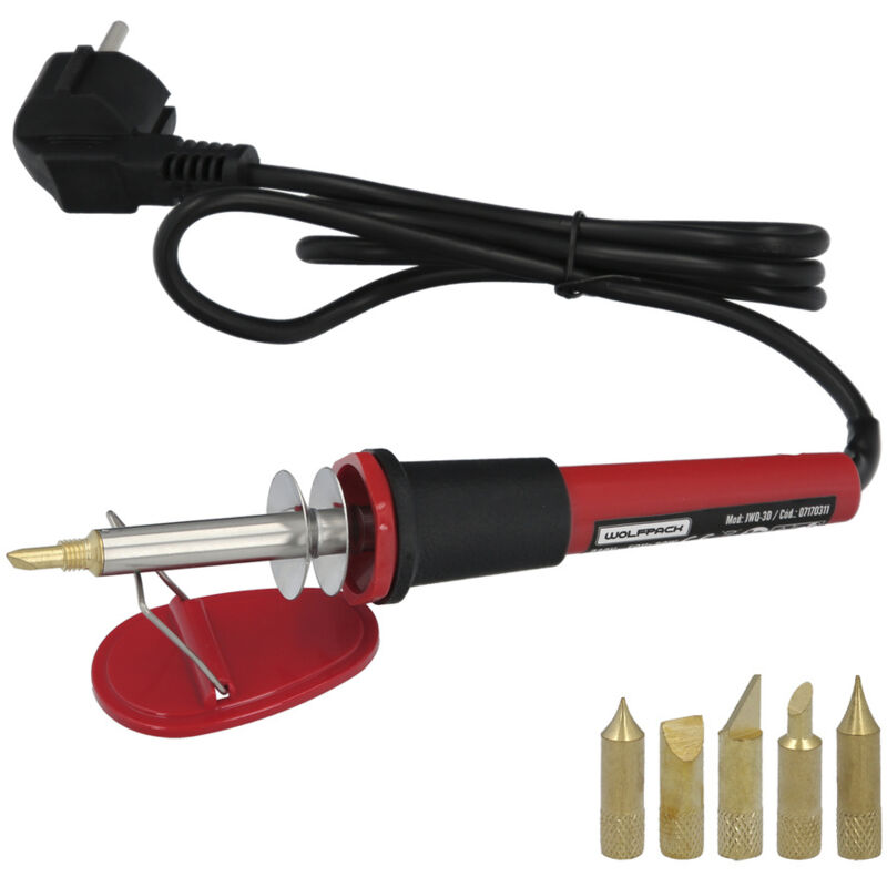 foto del prodotto linea professional saldatore registratore 30 watt. con 6 punte wolfpack