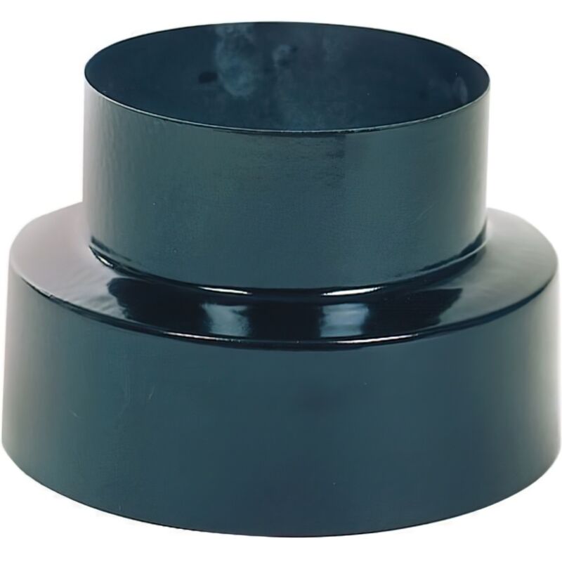 foto del prodotto linea professional stufa a riduzione vetrificata nera da 120 a 100 mm. wolfpack