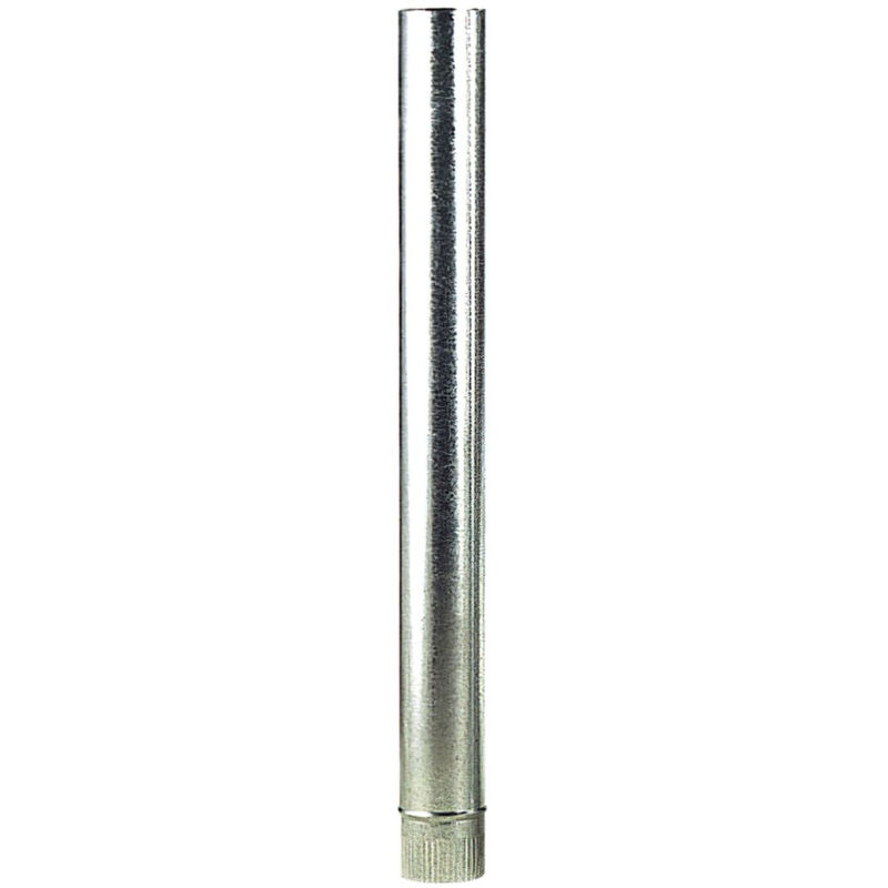 foto del prodotto linea professional tubo per stufe in acciaio zincato 110 mm, ideale per cucine a legna, caminetti, canne fumarie, per impieghi gravosi, canne