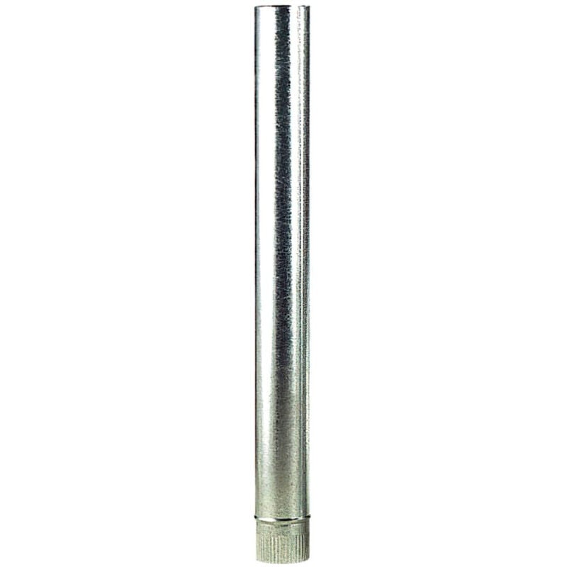 foto del prodotto linea professional tubo per stufe in acciaio zincato 120 mm, ideale per cucine a legna, caminetti, canne fumarie, per impieghi gravosi, canne