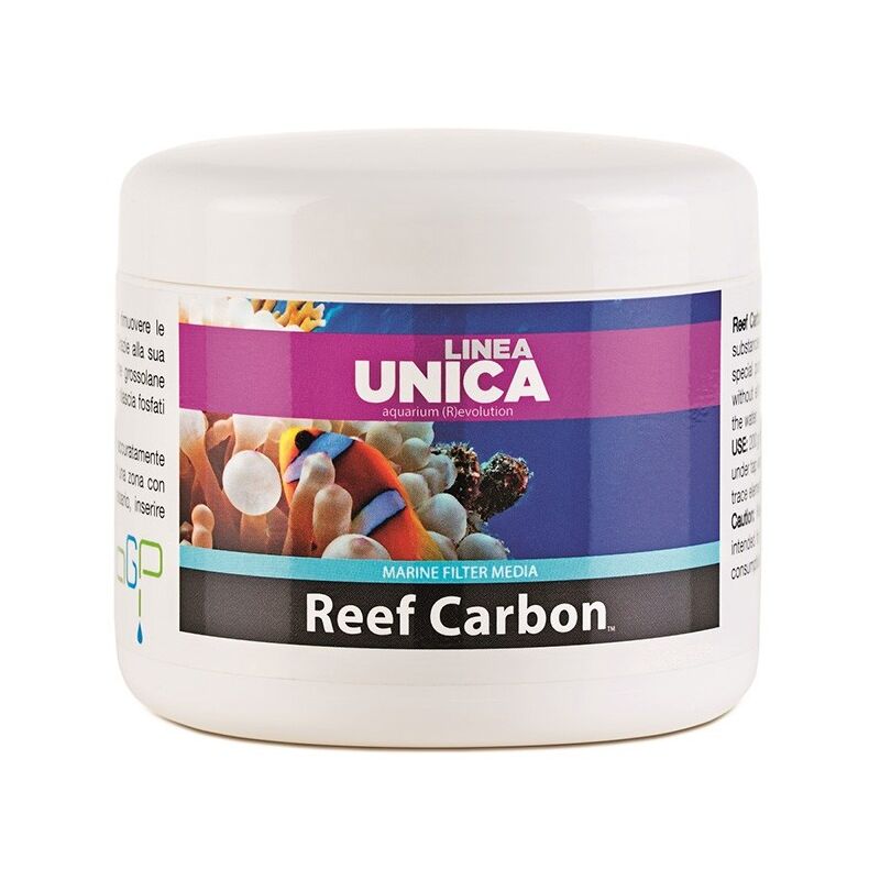 foto del prodotto linea unica filter media reef carbon carbone attivo per acquari marini formato 400 gr agp
