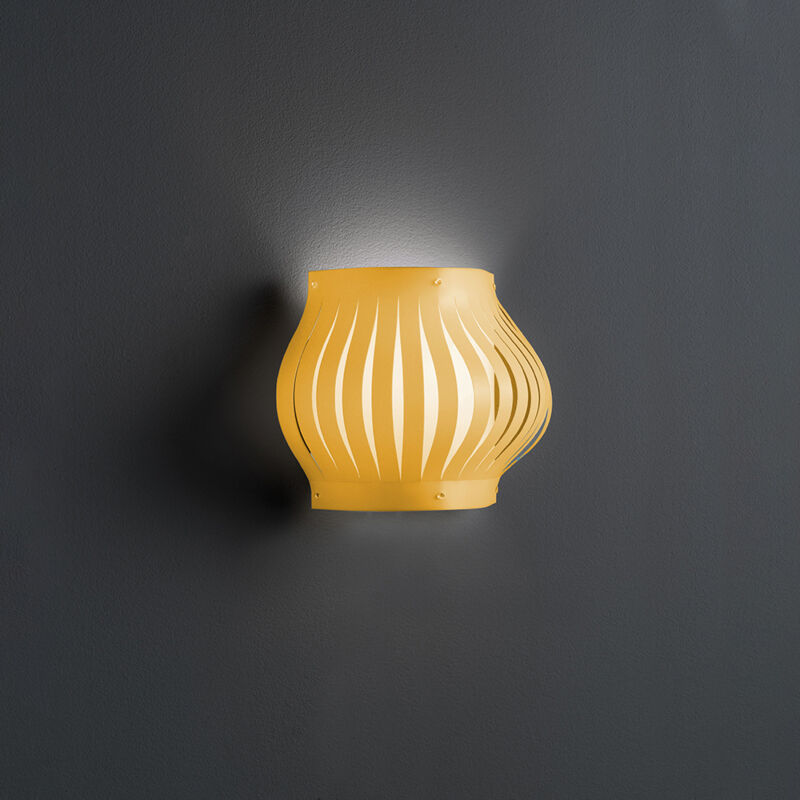 foto del prodotto linea zero applique balcony helios 1 luce in polilux ocra made in italy