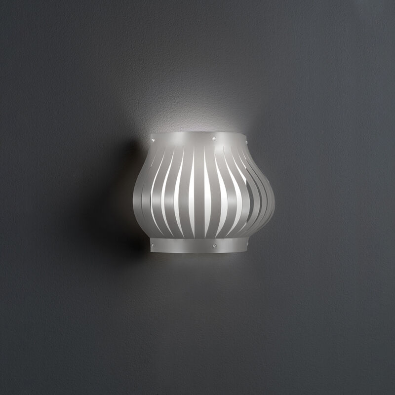 foto del prodotto linea zero applique balcony helios 1 luce in polilux silver made in italy