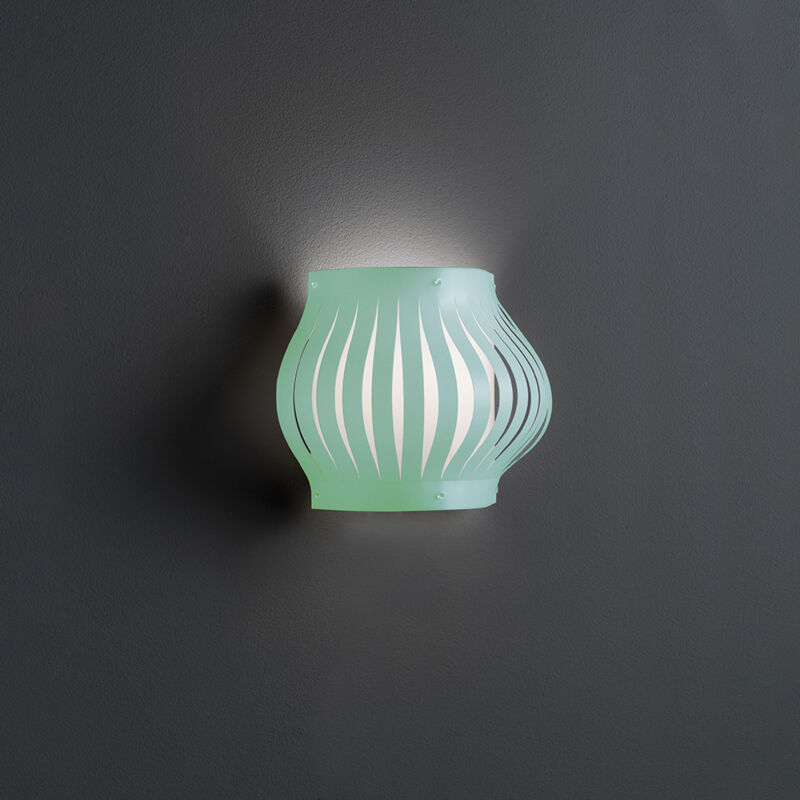 foto del prodotto linea zero applique balcony helios 1 luce in polilux verde made in italy