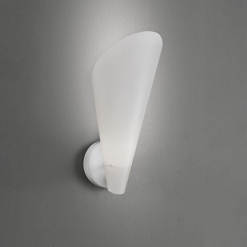 foto del prodotto linea zero applique moderna a 1 luce calle in polilux bianco made in italy