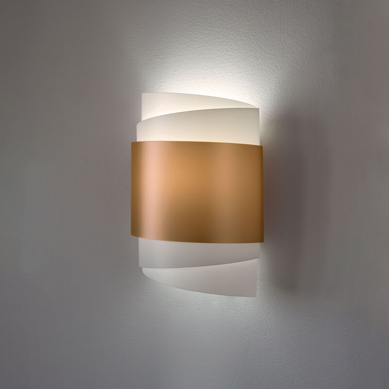 foto del prodotto linea zero applique moderna con cavo 1 luce bea in polilux oro made in italy