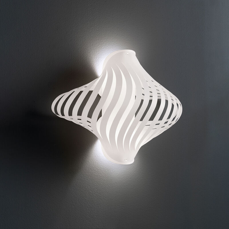 immagine 0 del prodotto linea zero applique plafoniera 2 luci shell in polilux bianco made in italy