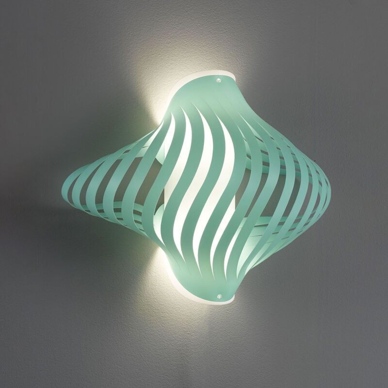 immagine 0 del prodotto linea zero applique plafoniera 2 luci shell in polilux verde made in italy