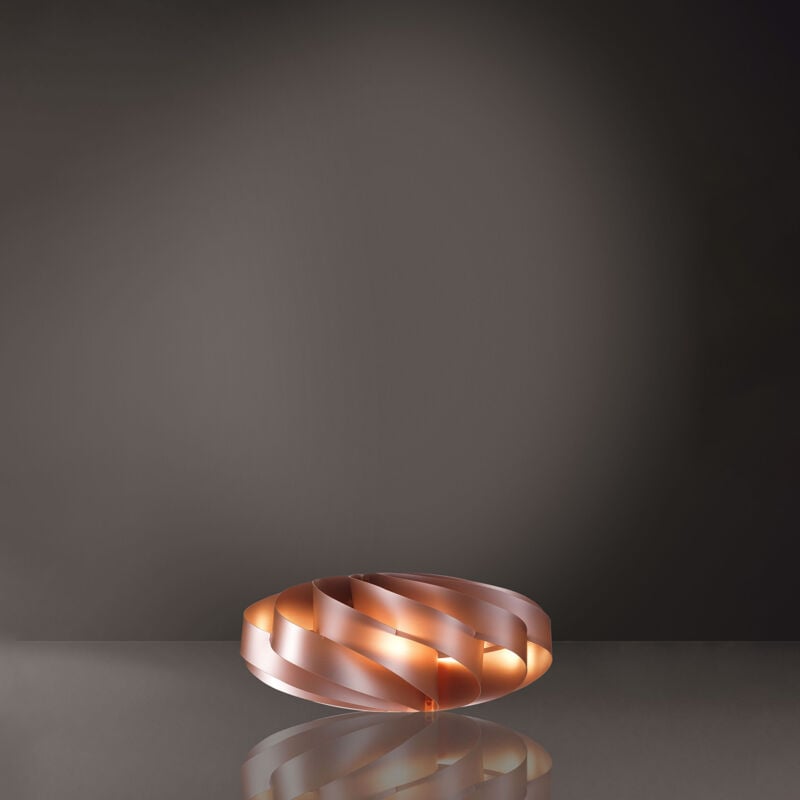 foto del prodotto linea zero lampada da tavolo 1 luce flat in polilux rame d30 made in italy
