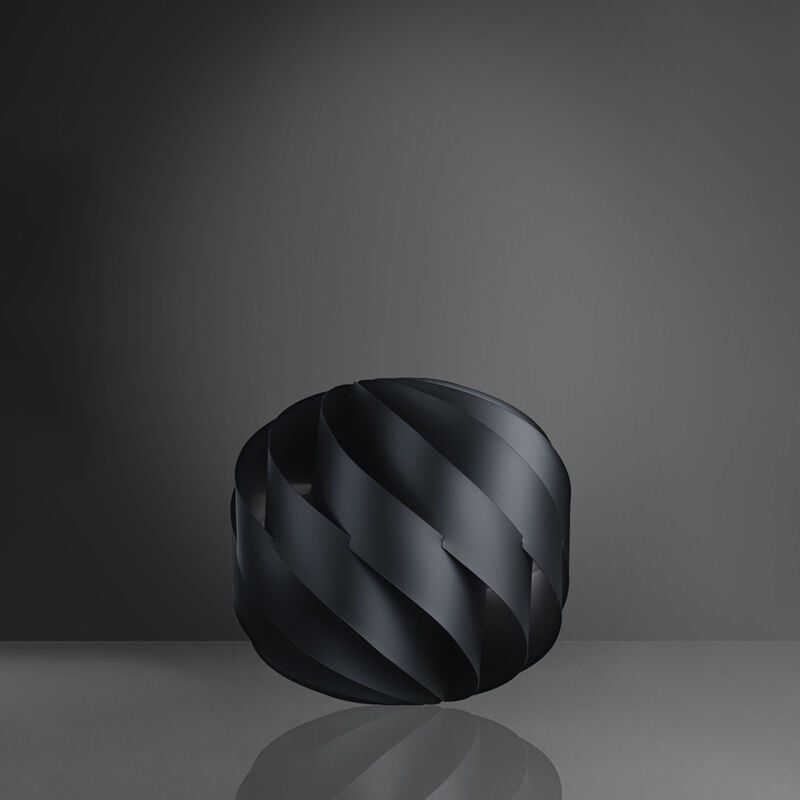 foto del prodotto linea zero lampada da tavolo globe 1 luce in polilux nero d15 made in italy