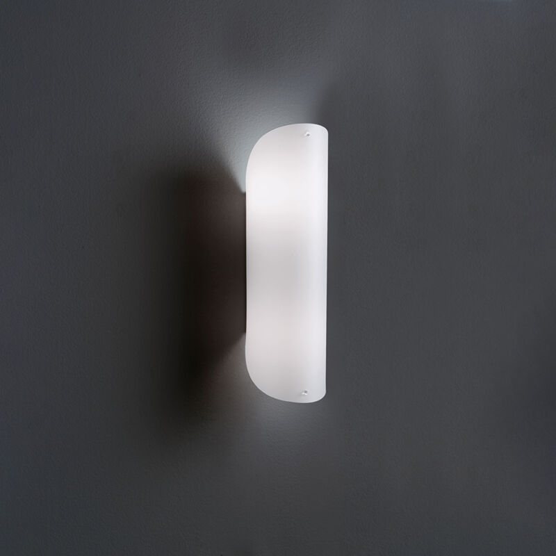 foto del prodotto linea zero plafoniera applique 1 luce decolight in polilux bianco made in italy