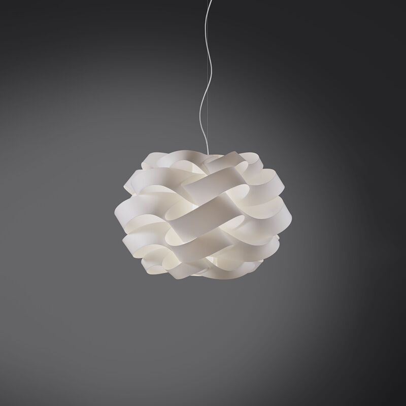 foto del prodotto linea zero sospensione moderna 1 luce cloud d50 in polilux bianco made in italy