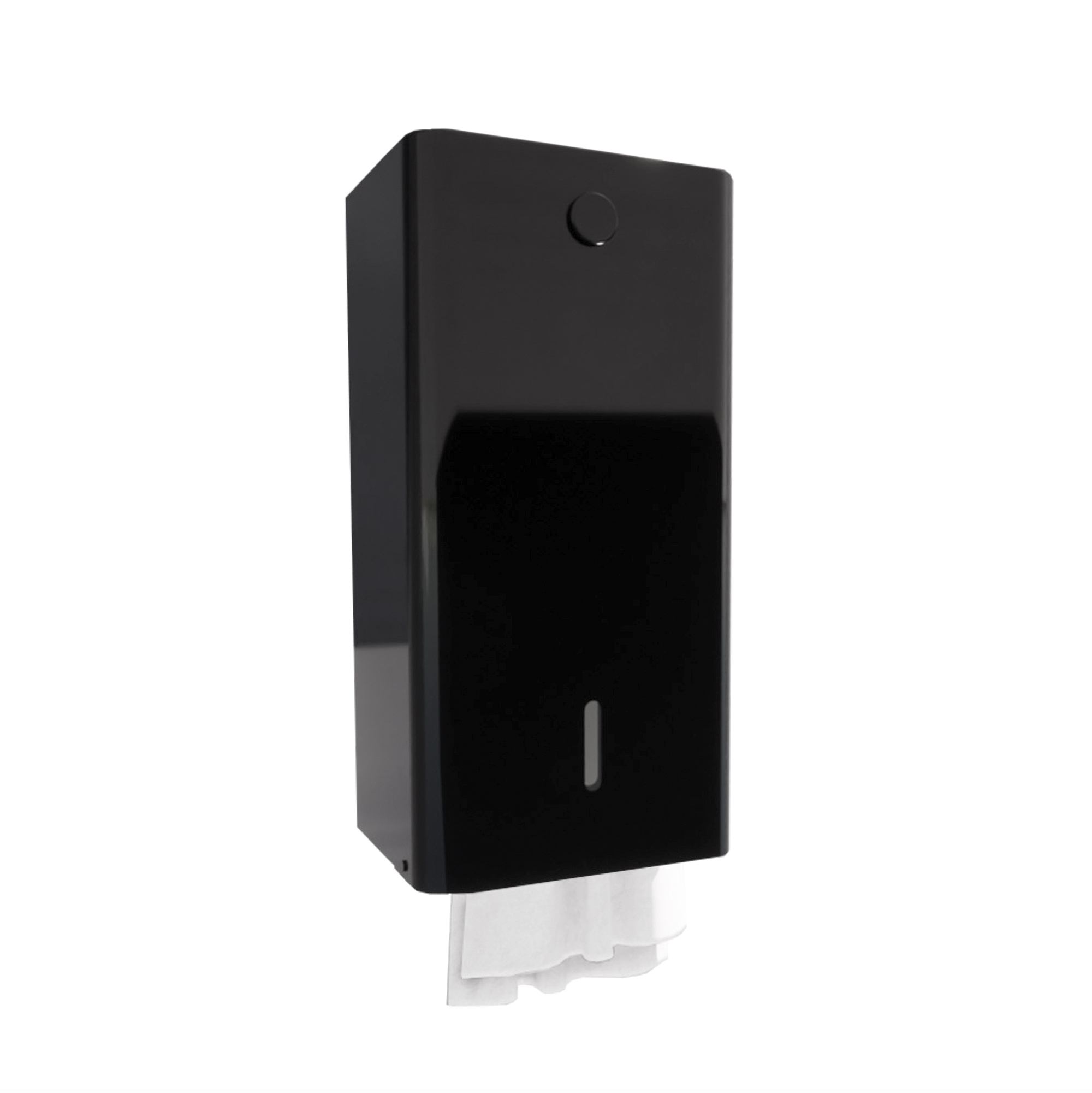 foto del prodotto lineabeta - distributore a parete di carta interfogliata in acciaio nero