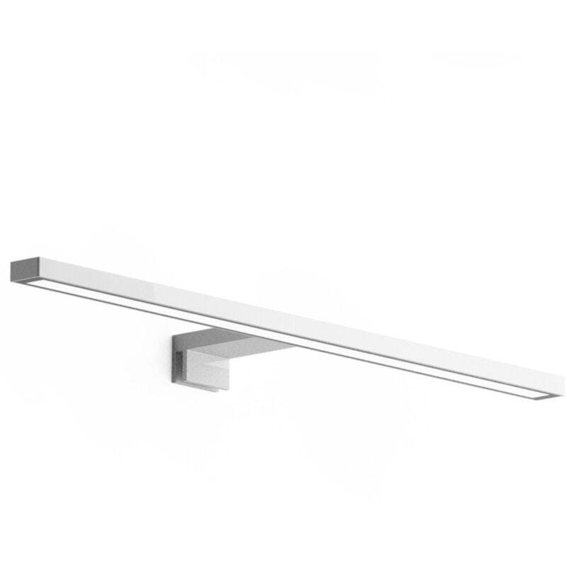 foto del prodotto lineabeta lampada ciari l.30 cm a parete specchio telaio bianco