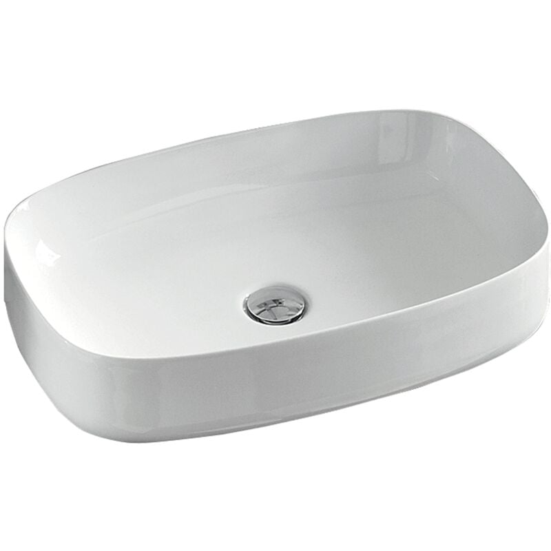 foto del prodotto lineabeta lavabo ovale da appoggio acquaio in ceramica 59x38