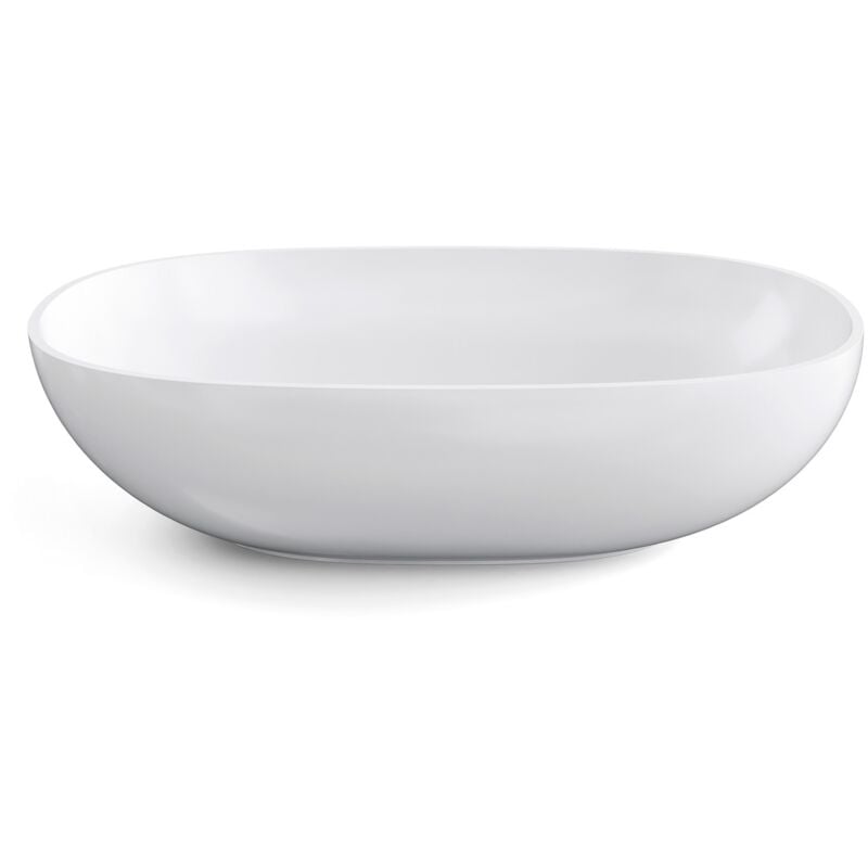 foto del prodotto lineabeta lavabo ovale da appoggio acquaio in ceramica 60x38,4