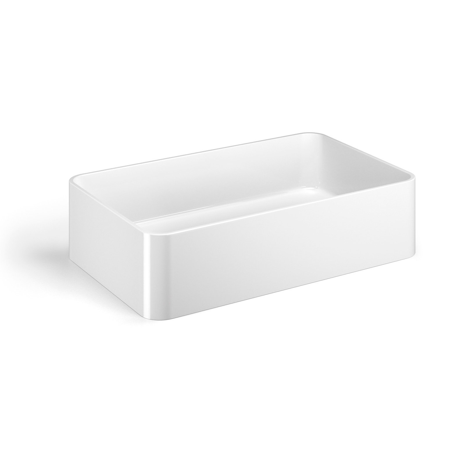 foto del prodotto lineabeta lavabo rettangolare da appoggio quarelo in ceramica 58,5x36,5cm bianco
