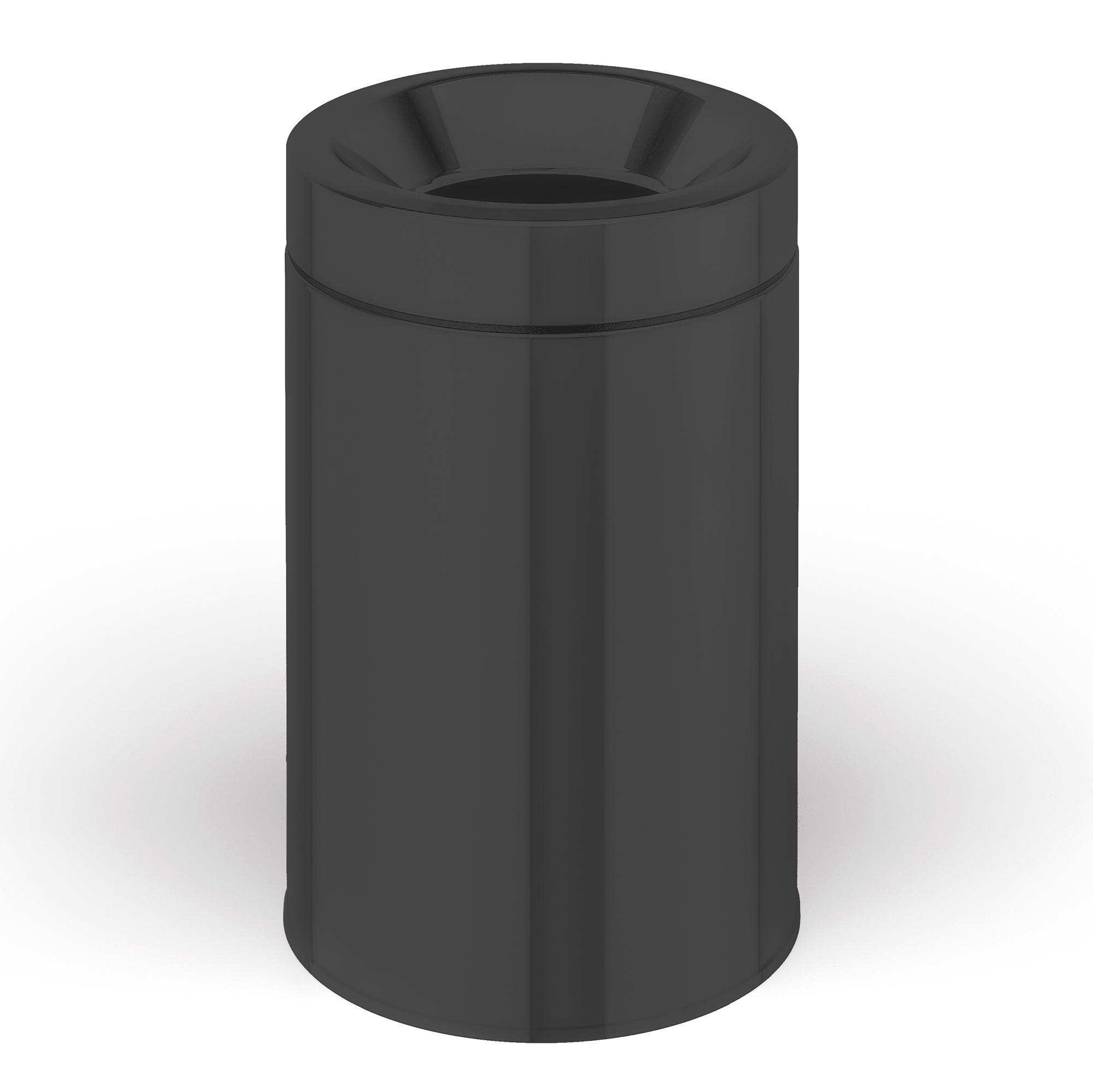 foto del prodotto lineabeta - pattumiera con secchiello sestei in acciaio nero opaco 3 lt