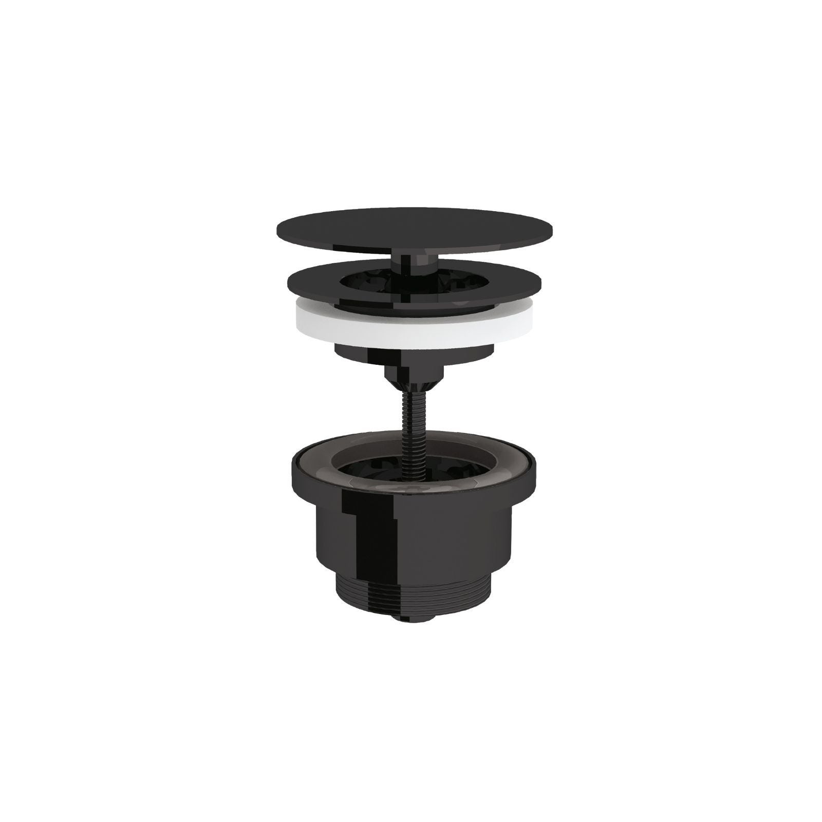 foto del prodotto lineabeta piletta scarico libero regolabile 0 50 mm da 11 4 nero opaco