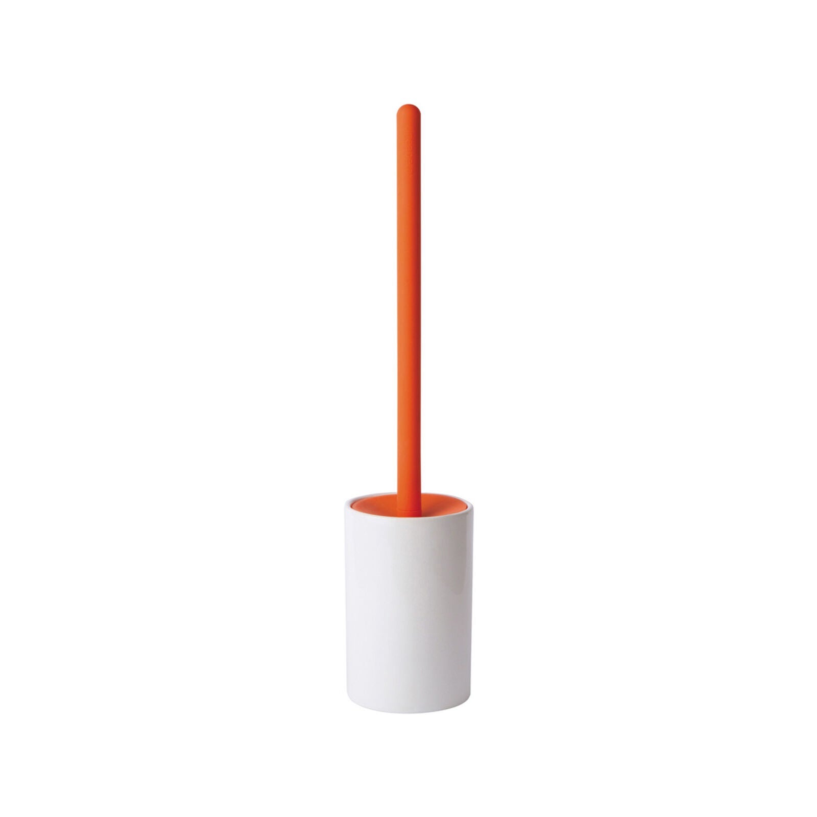 foto del prodotto lineabeta portascopino baston in ceramica silicone arancio