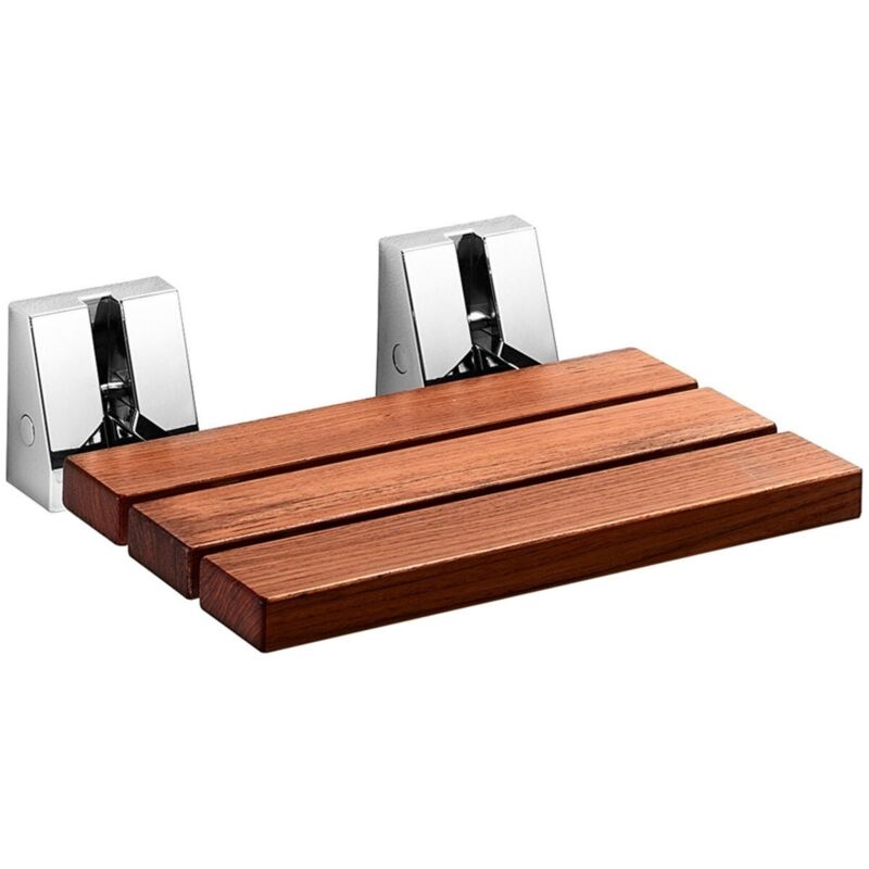 foto del prodotto lineabeta sedile doccia scagni in acciaio inox lucido teak
