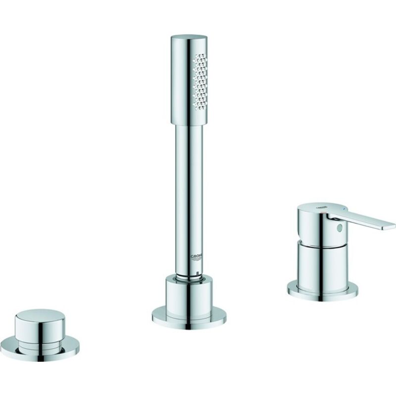 foto del prodotto linear combinaison de baignoire 3 trous une main, sans grohe