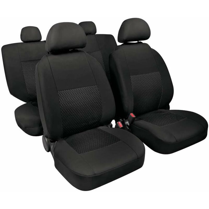 foto del prodotto linear, set fodere coordinate in jacquard nero