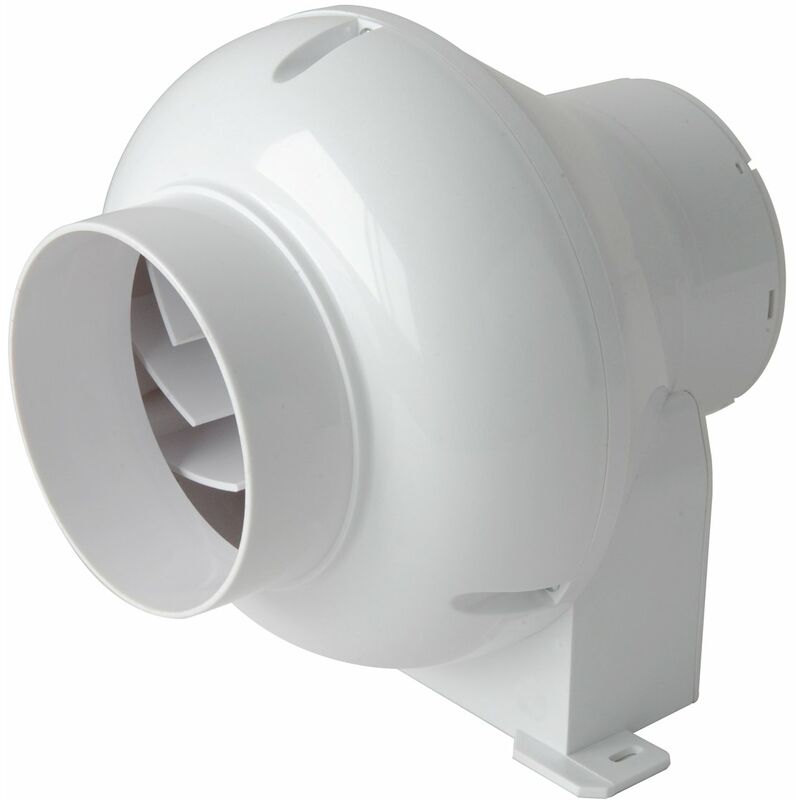 foto del prodotto lineav10 aspiratore centrifugo per condotti di aerazione, bianco, diametro 100 mm 4 la ventilazione